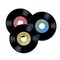 Party Central Pack of 36 Black and Pink Vintage Style 50's Themed Rock 'N Roll Record Party Decors 9"